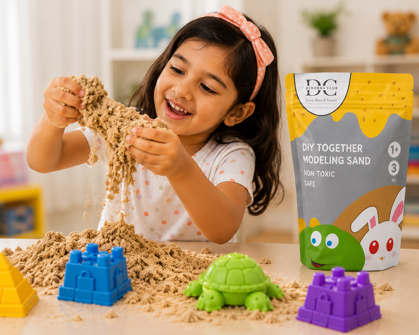 Sensory Sand | Non-Toxic Sensory Play Sand for Kids Ages 3+