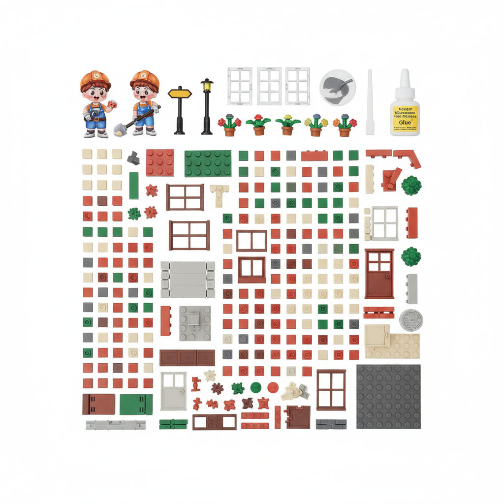Little Builder Rural Villa DIY Construction Set