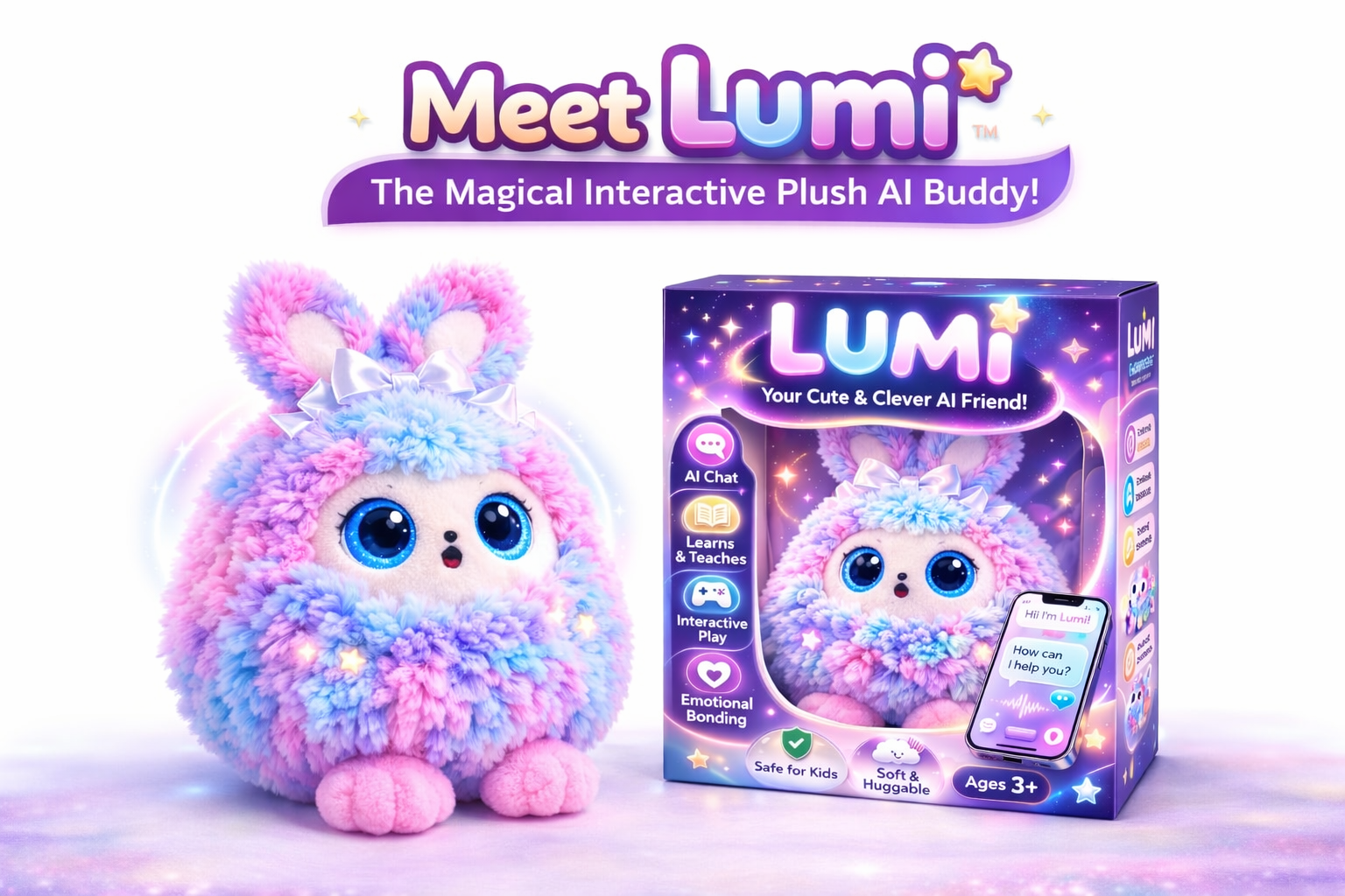 LUMI™ AI Plush Buddy – Smart Interactive Learning Companion for Kids | Pre-Order