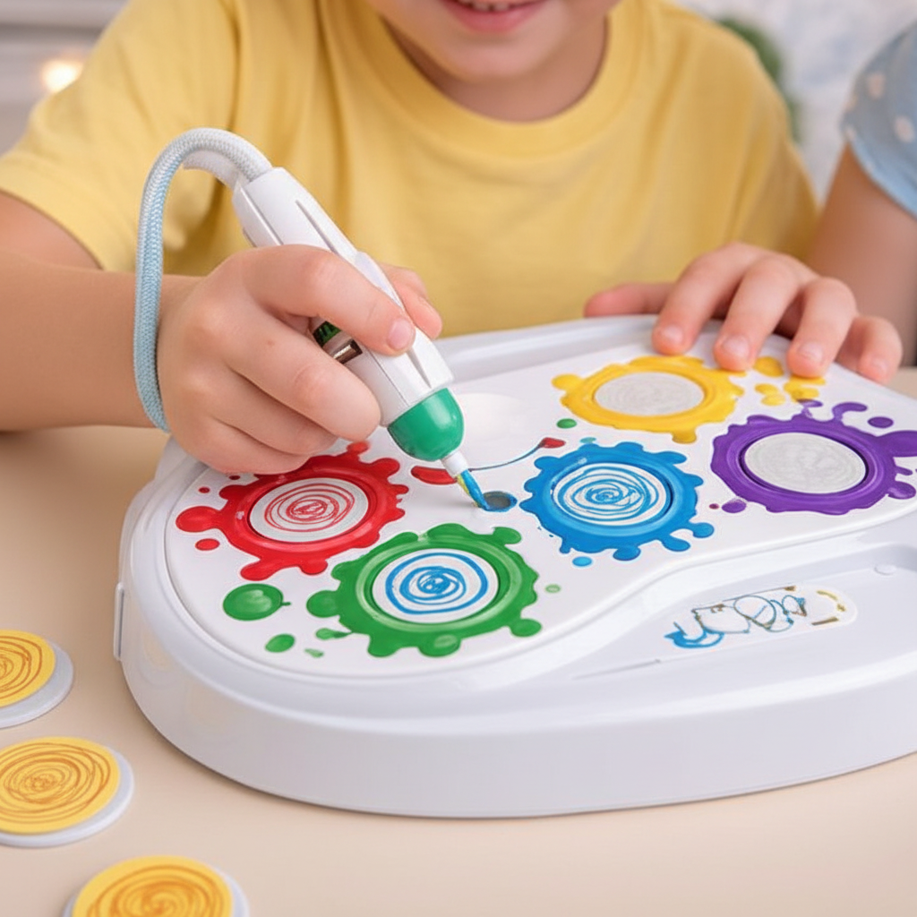 Color Draw Gear Painting & Drawing Kit for Kids โ Creative Art & Craft Toy with Gears and Paints