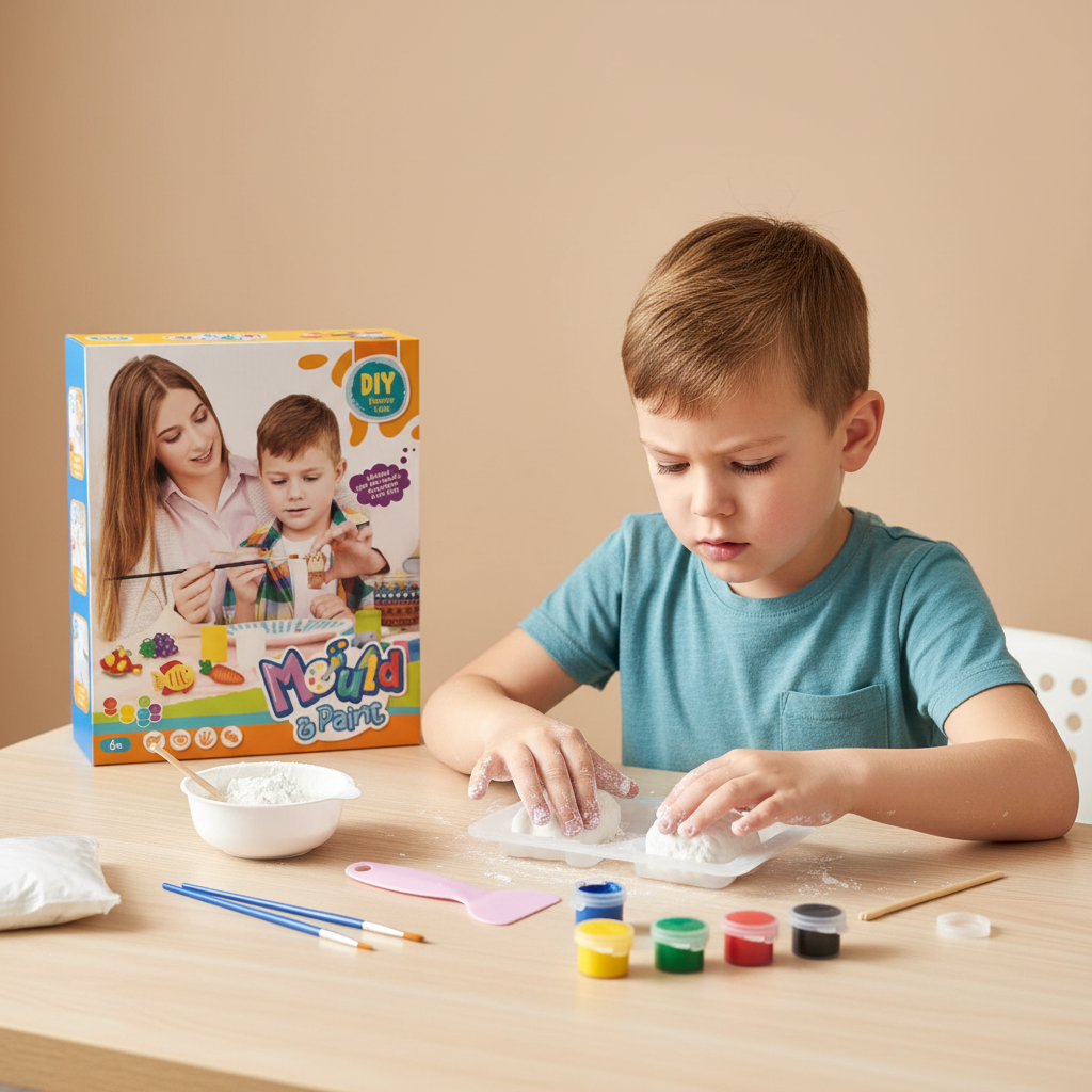 DIY Mould & Paint Animal Art Kit for Kids