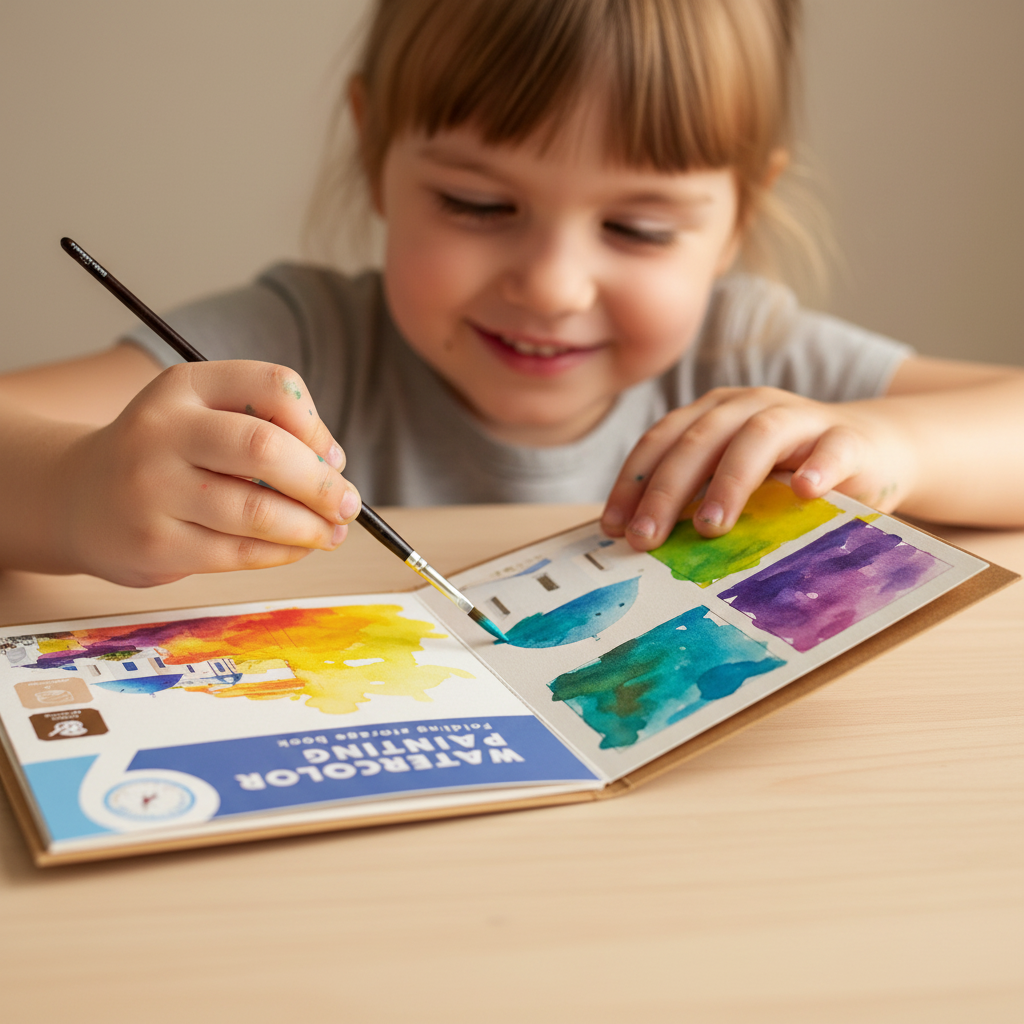 Premium Watercolor Painting Book