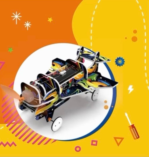 STEM Air-Power Vehicle DIY Science Toy