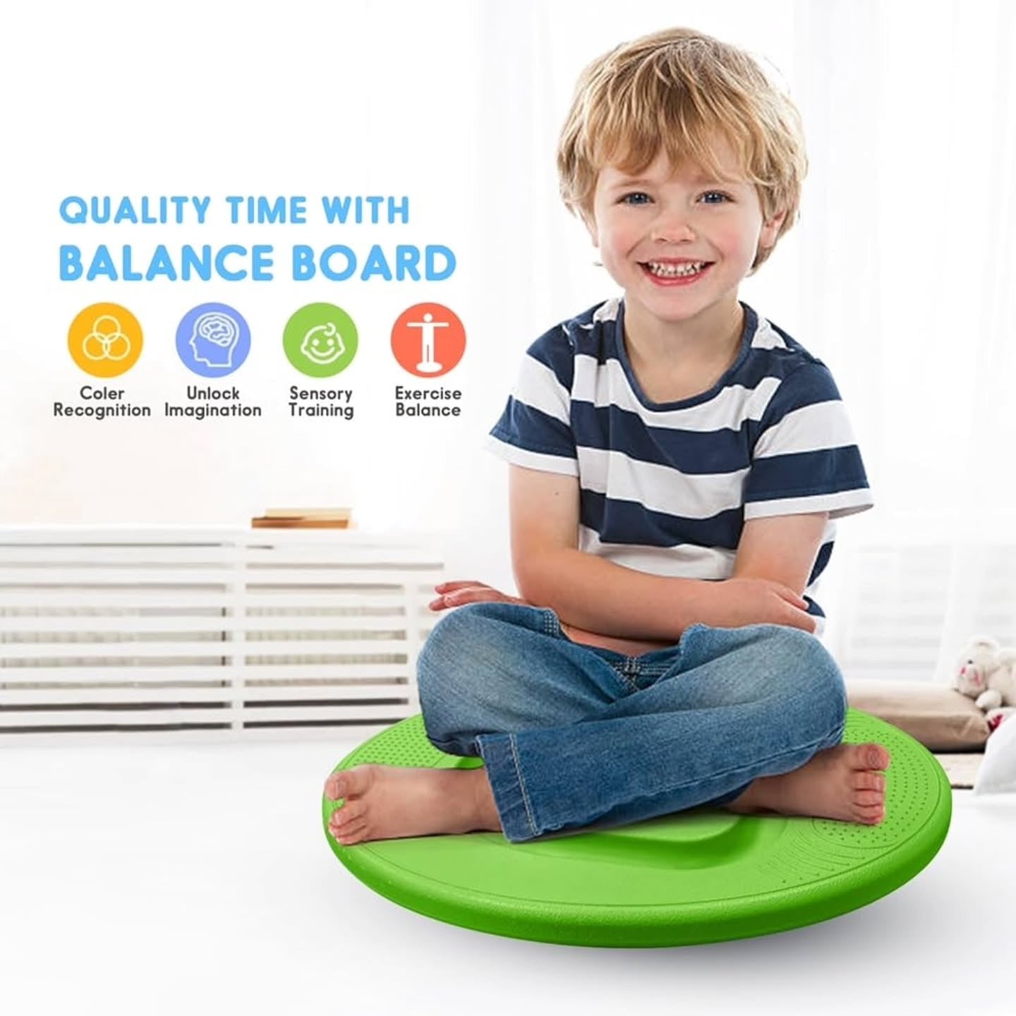 Wobble Balance Board with Ball Maze – Active Play for Kids | Solid Wood