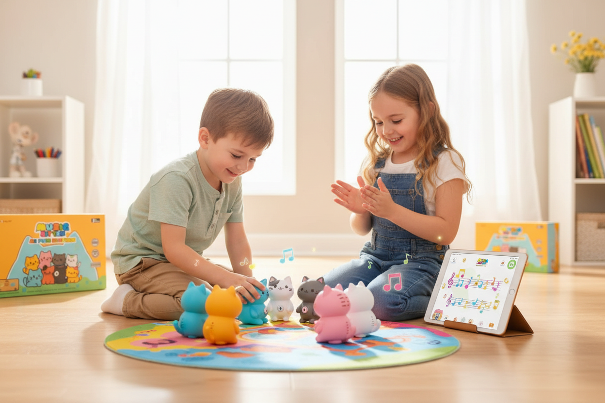 Musical Kittens – AI Smart Music Playset for Kids | Teaches Rhythm & Melody
