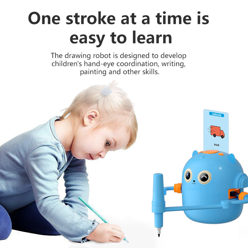 Quincy Drawing Robot – AI Art Tutor for Kids | 100+ Interactive Drawing Lessons