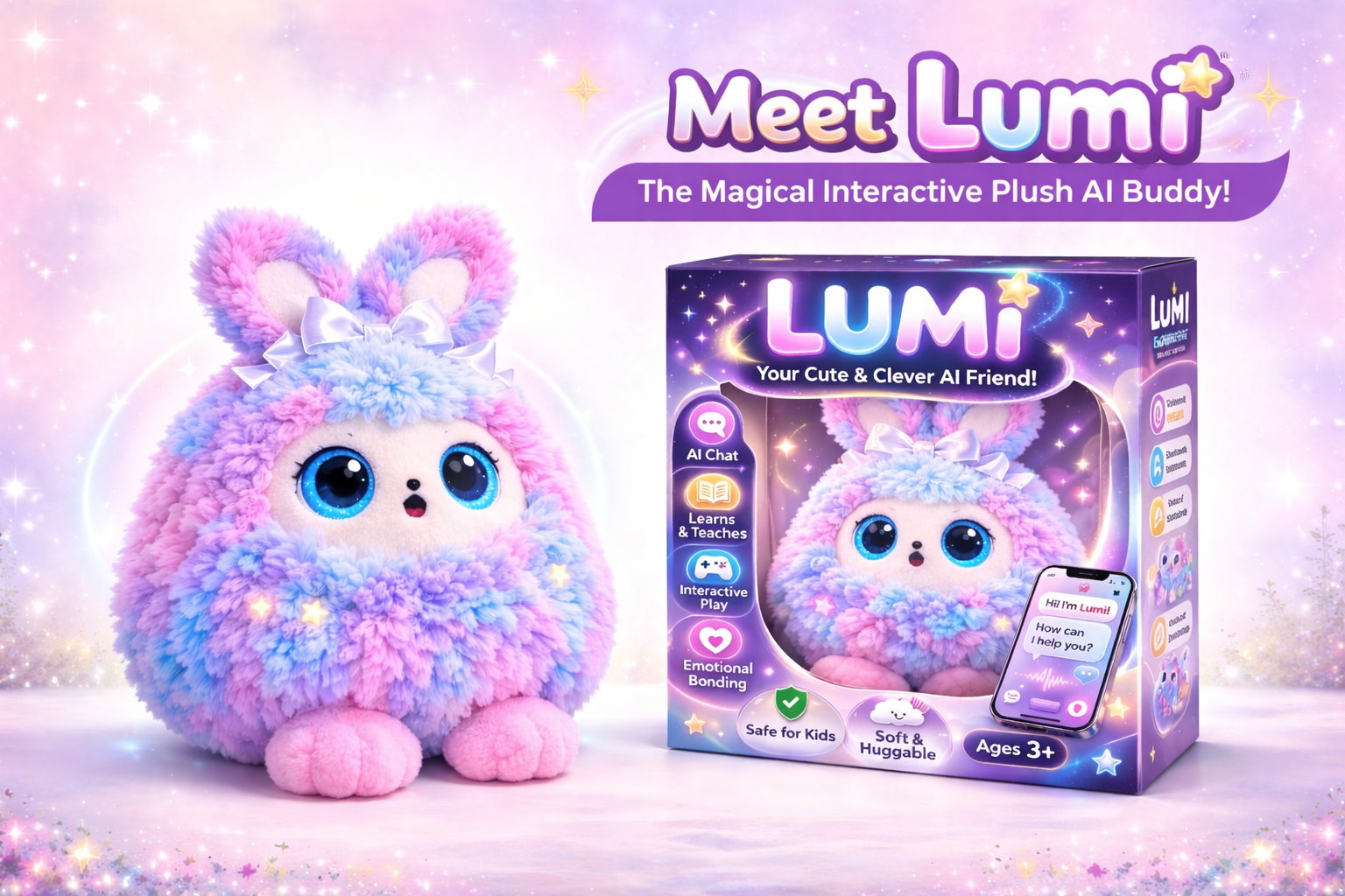 LUMI™ AI Plush Buddy – Smart Interactive Learning Companion for Kids | Pre-Order