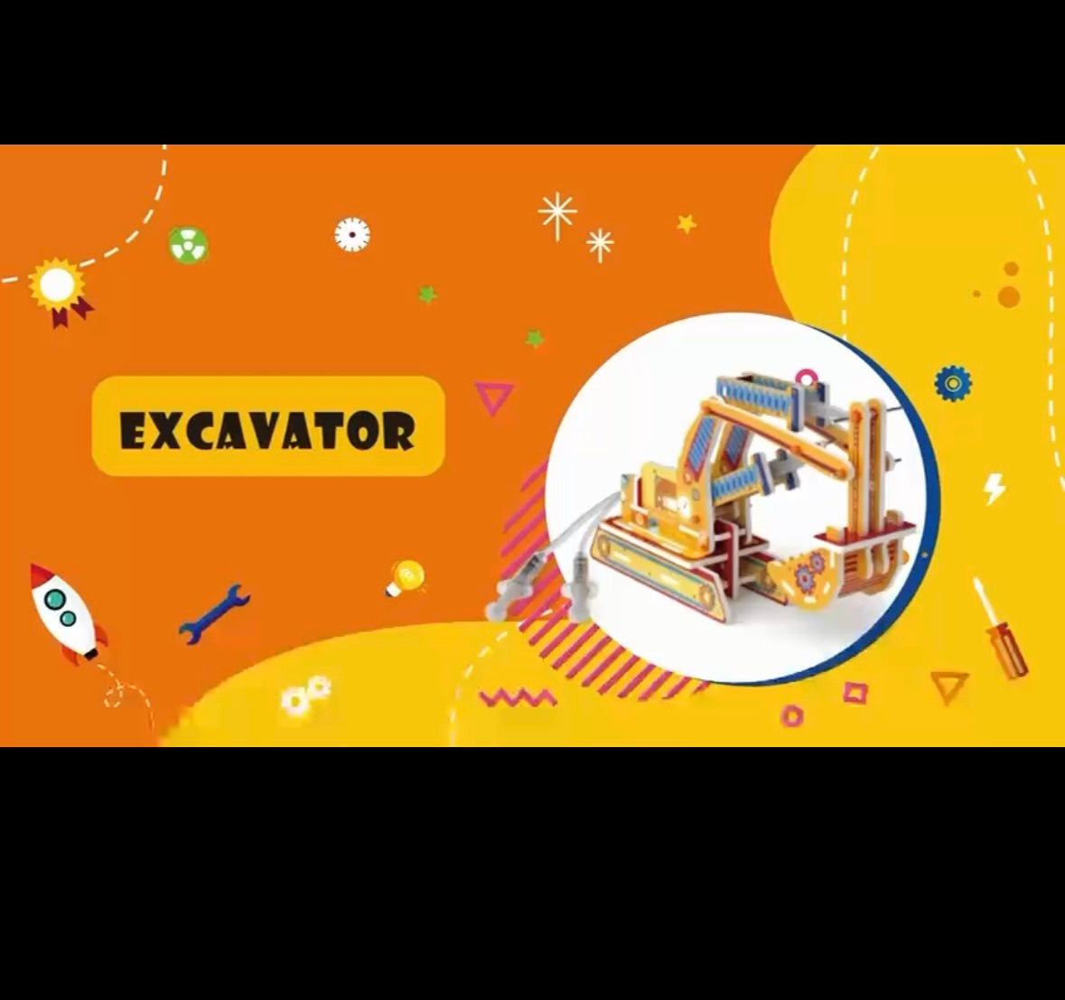 STEM DIY Hydraulic Excavator Construction Set
