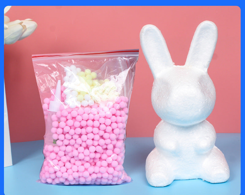 Fur Ball Bunny High School Autumn Festival Kids' Creative DIY Handmade Material Package