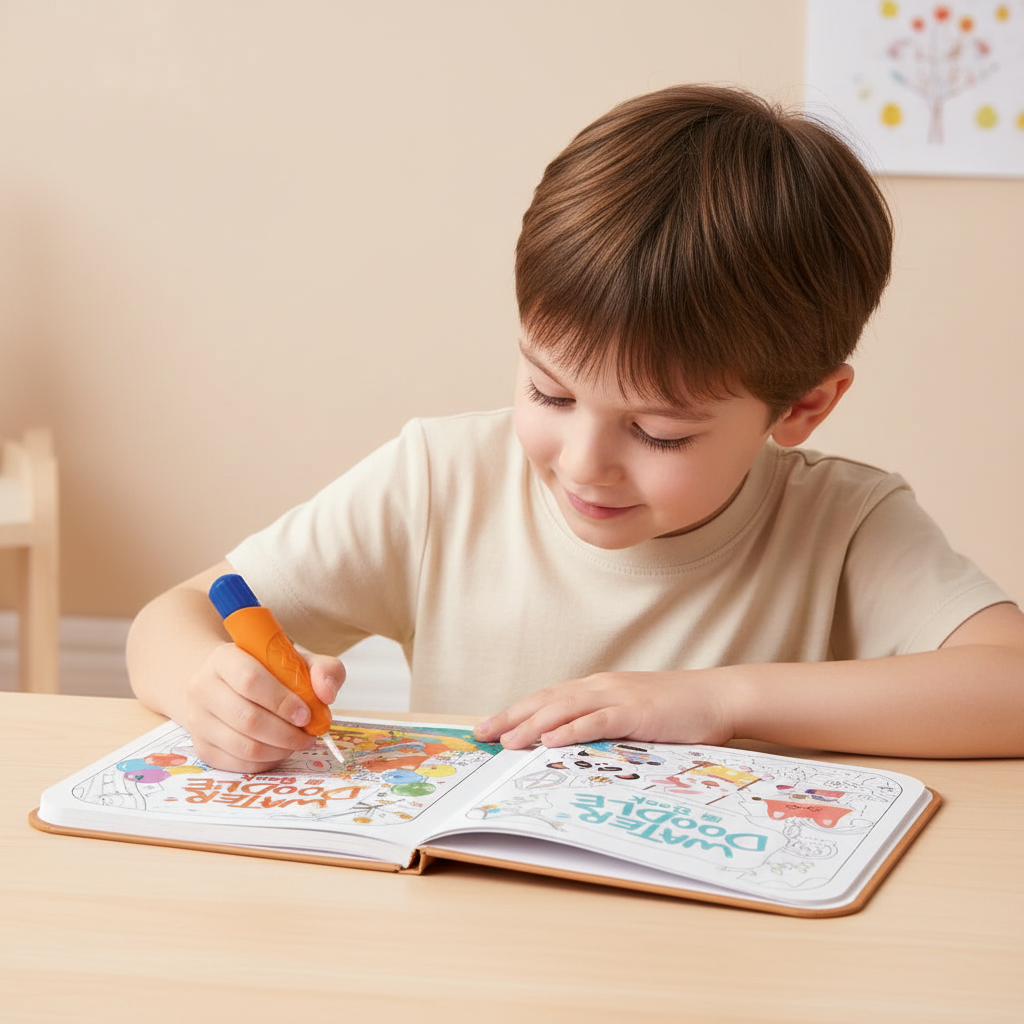 Magic Water Doodle Book – (8 Fantasy Scenes)
