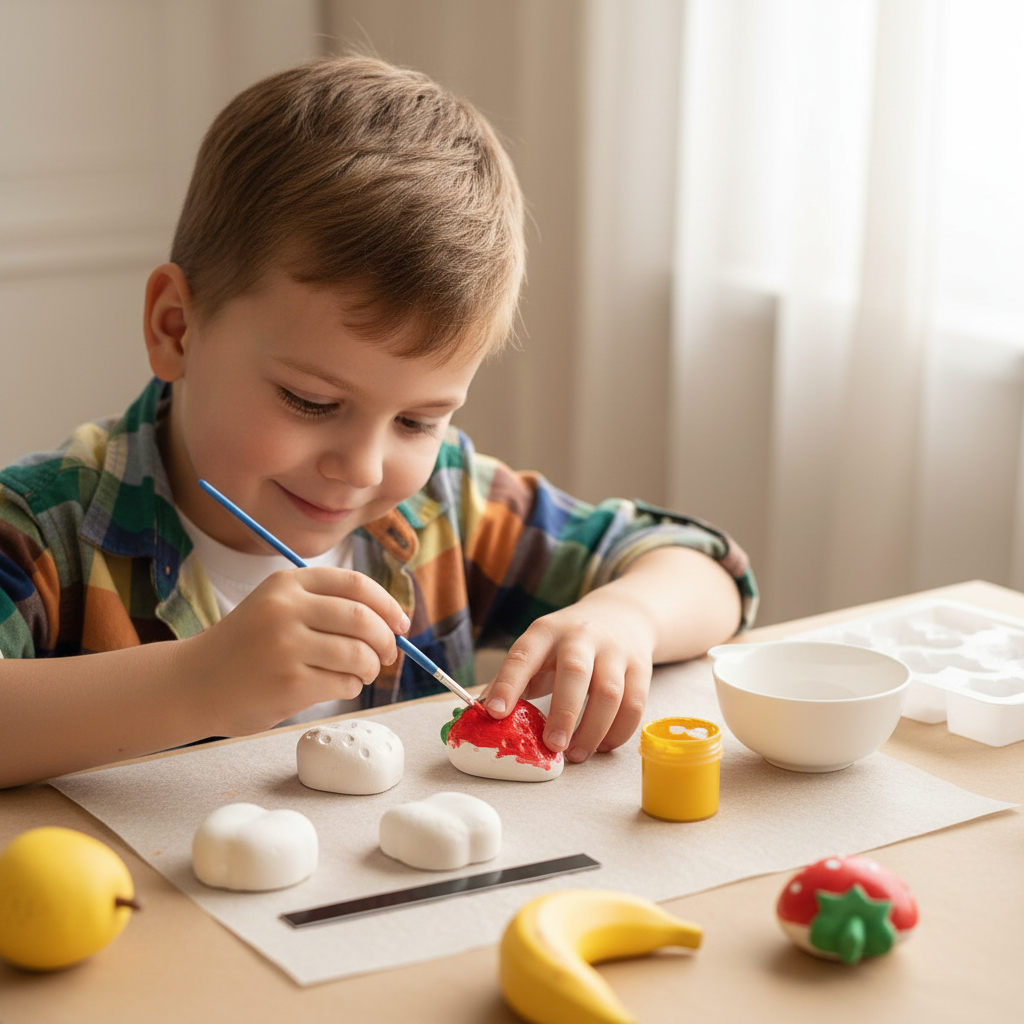 DIY Mould & Paint Fruit Art Kit for Kids