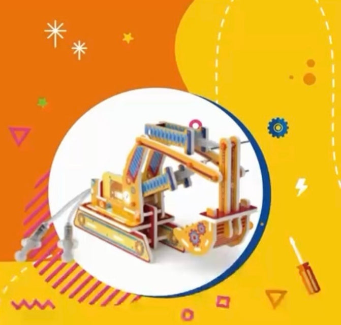 STEM DIY Hydraulic Excavator Construction Set